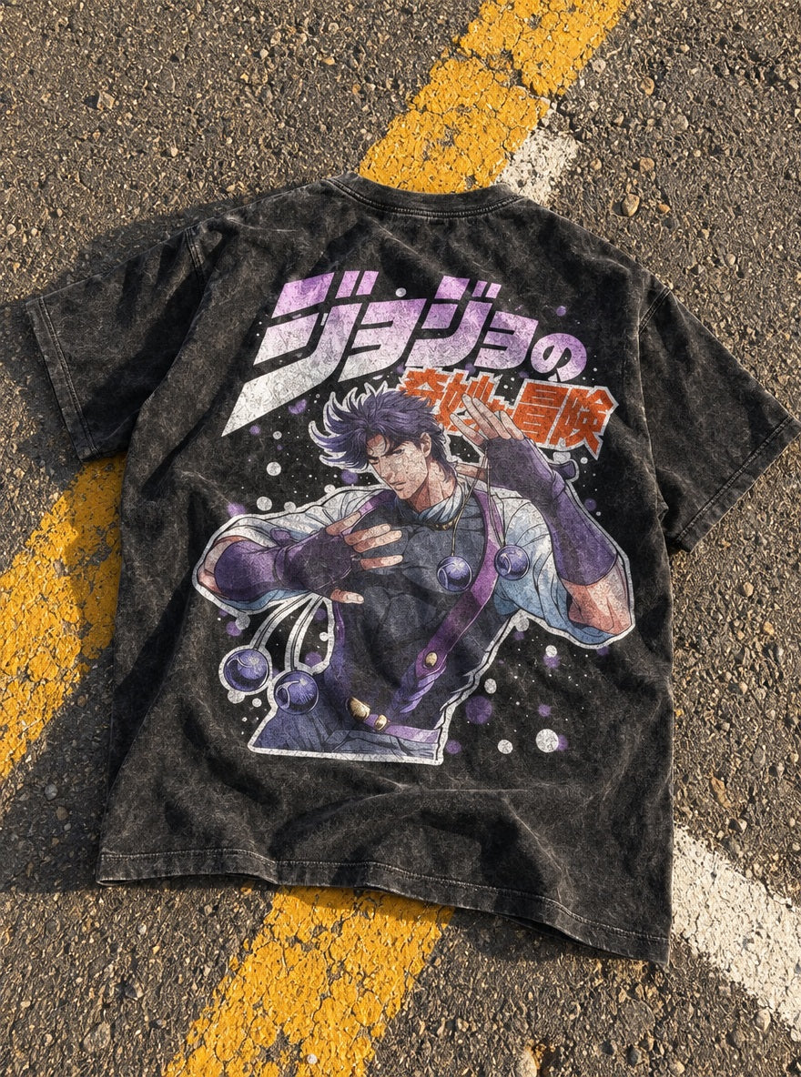 Joseph Joestar – T-Shirt – flat-lay | JoJo