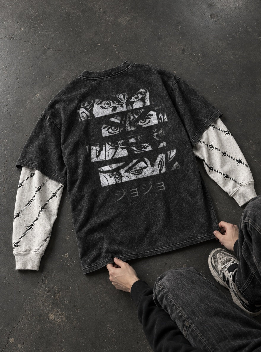 Joestar Eyes – Double Sleeves – flat-lay | JoJo
