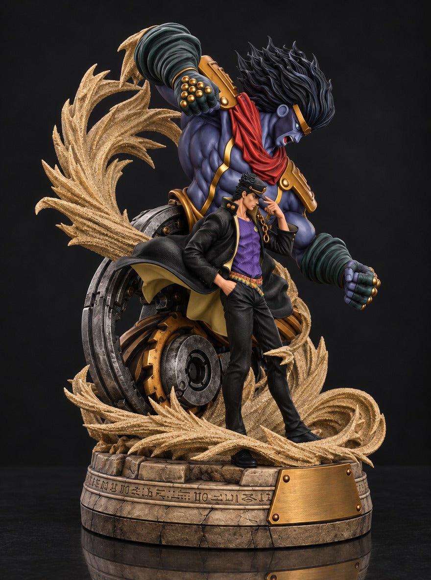 Jotaro and Star Platinum Mist Diffuser Figure – left side view | JoJo