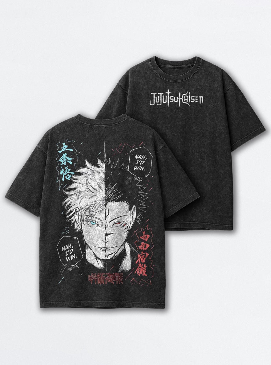 Nah, I'd Win – T-Shirt – mockup | Jujutsu Kaisen