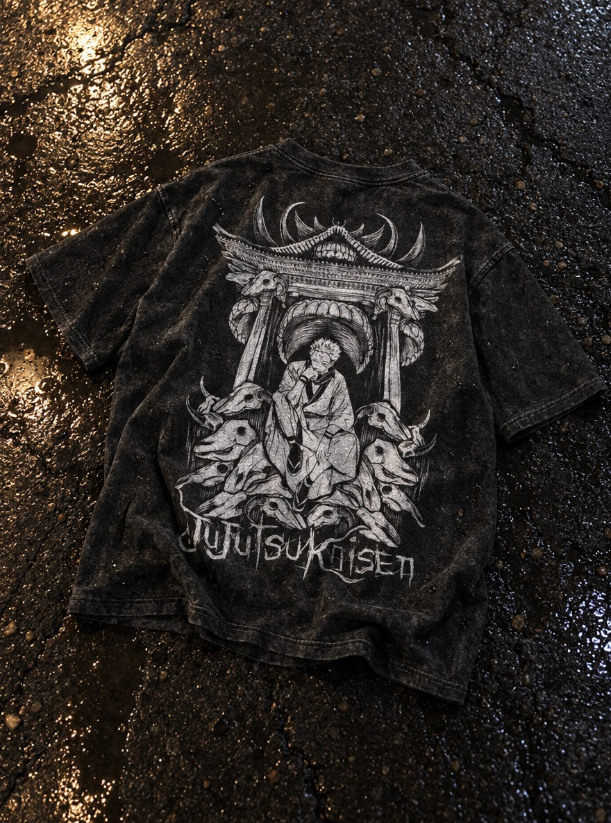 Malevolent Shrine – T-Shirt – flat-lay | Jujutsu Kaisen