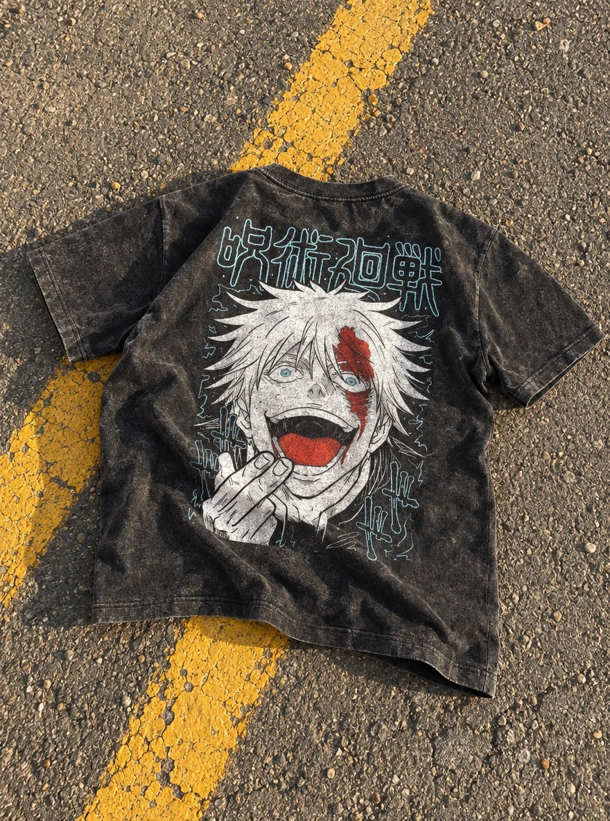Gojo Awakened – T-Shirt – flat-lay | Jujutsu Kaisen