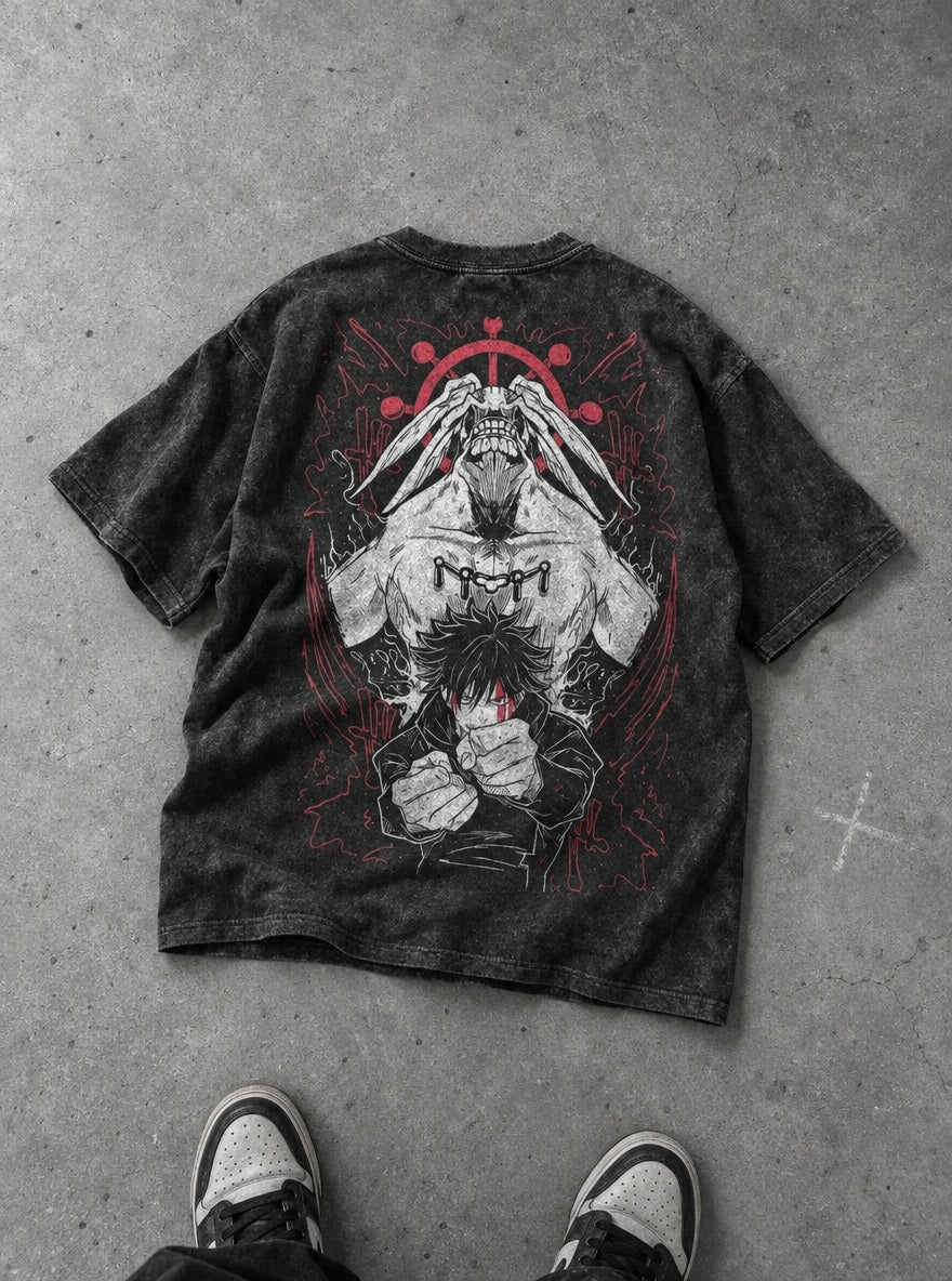 Mahoraga Summon – T-Shirt – flat-lay | Jujutsu Kaisen