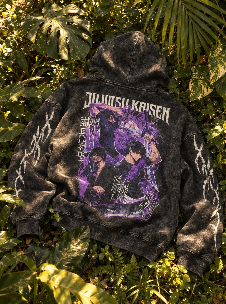 Toji Fushiguro – Hoodie – flat-lay | Jujutsu Kaisen