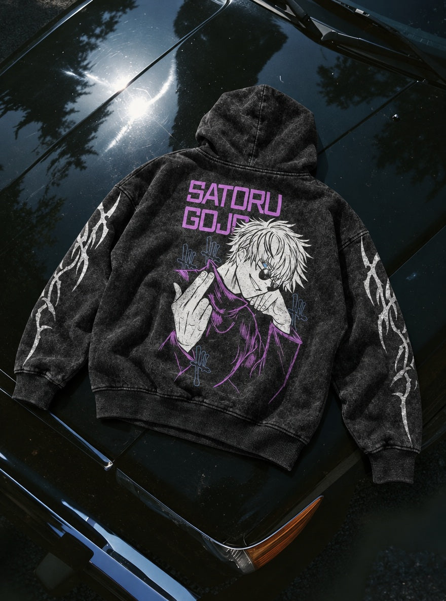 Satoru Gojo – Hoodie – flat-lay | Jujutsu Kaisen