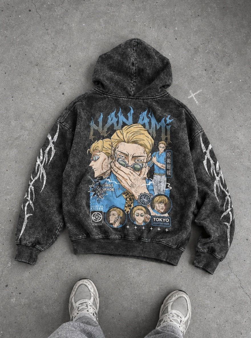 Kento Nanami – Hoodie – flat-lay | Jujutsu Kaisen