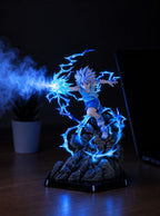 Killua Lightning Mist Diffuser Figure – lit with mist in a room at night | Hunter x Hunter