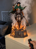 Levi Ackerman Mist Diffuser Figure – switching on with the remote | Attack on Titan