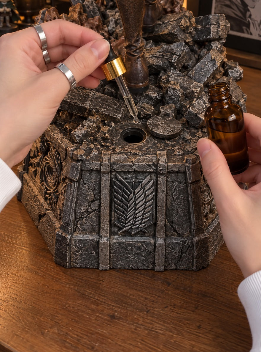 Levi Ackerman Mist Diffuser Figure – adding oil to the Mist Well | Attack on Titan