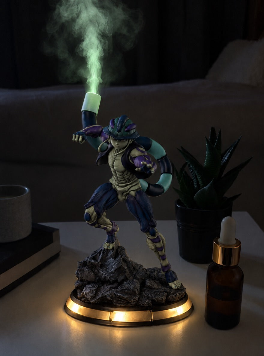 Meruem Mist Diffuser Figure – glowing with mist at night | Hunter x Hunter
