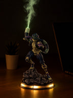 Meruem Mist Diffuser Figure – lit with mist in a room at night | Hunter x Hunter