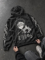 Mob Glitch – Hoodie – flat-lay | Mob Psycho 100