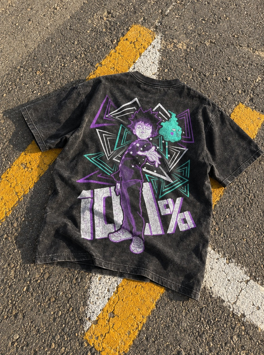 Mob & Dimple – T-Shirt – flat-lay | Mob Psycho 100