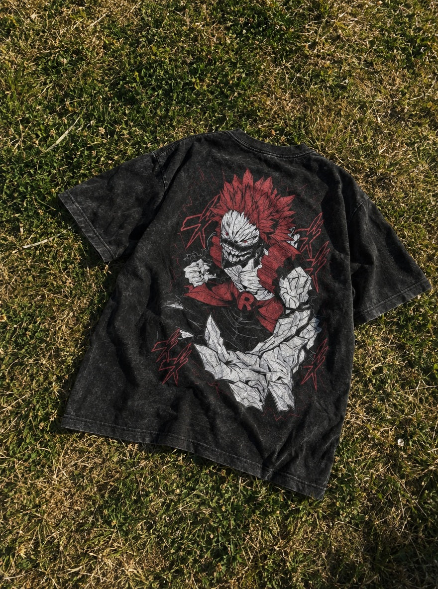 Kirishima Unbreakable – T-Shirt – flat-lay | My Hero Academia