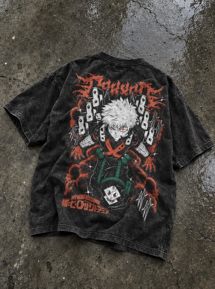 Bakugo Rampage – T-Shirt – flat-lay | My Hero Academia