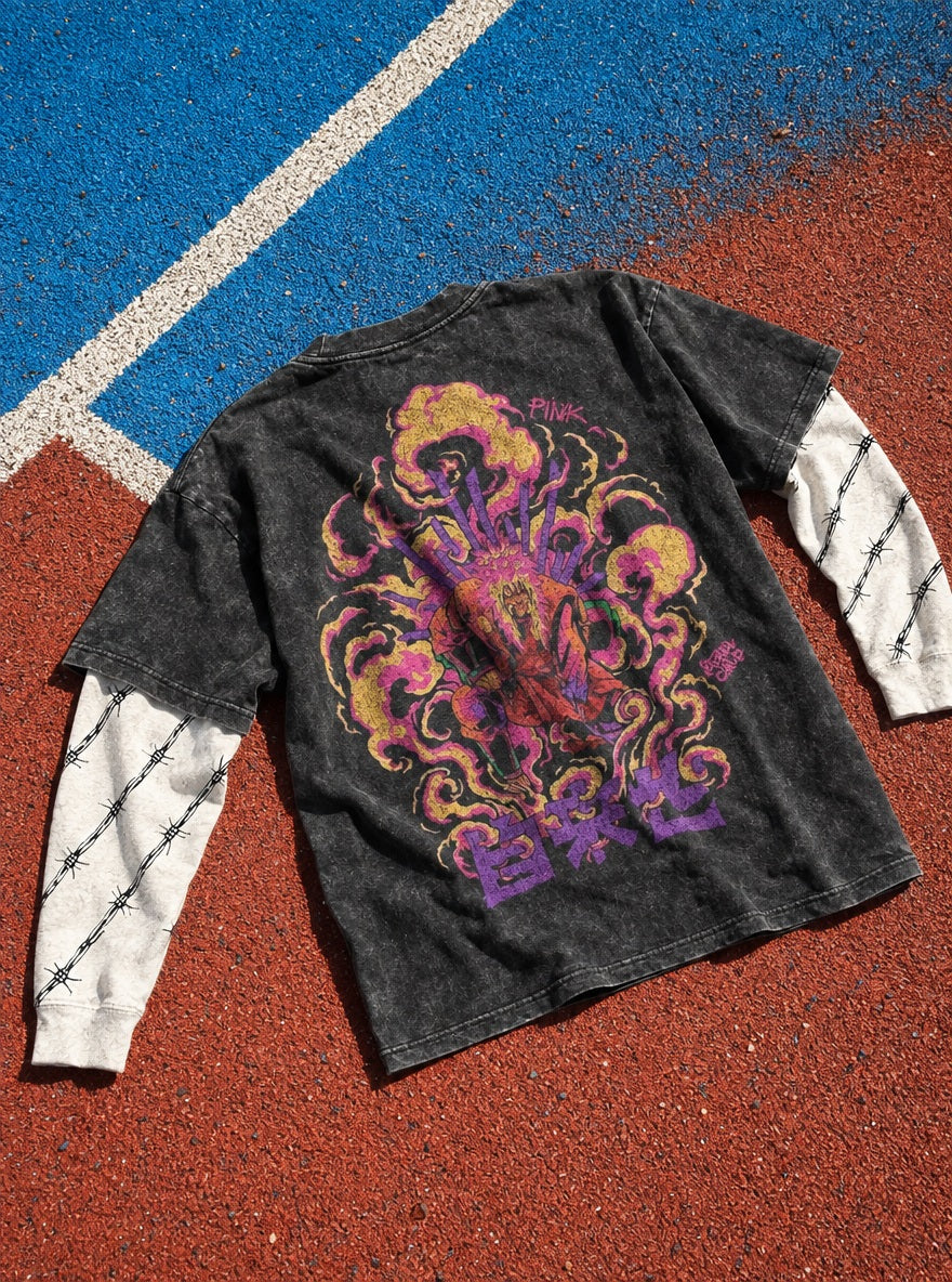 Jiraiya's Last Stand – Double Sleeves – flat-lay | Naruto