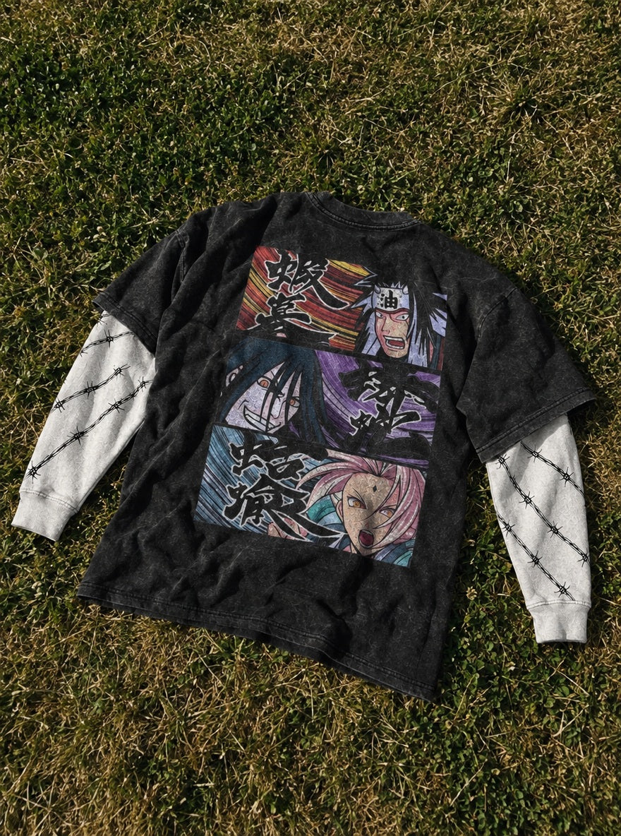 Legendary Sannin – Double Sleeves – flat-lay | Naruto