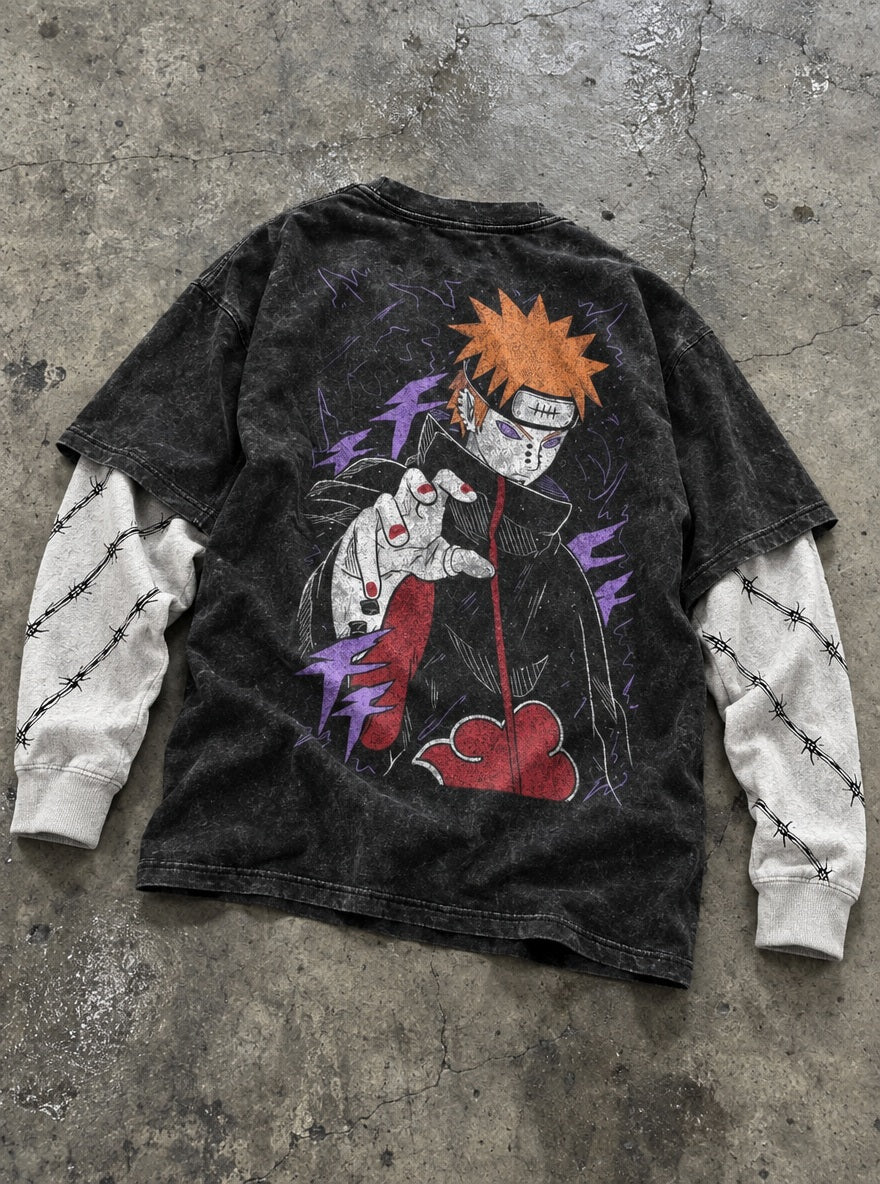 Six Paths Pain – Double Sleeves – flat-lay | Naruto