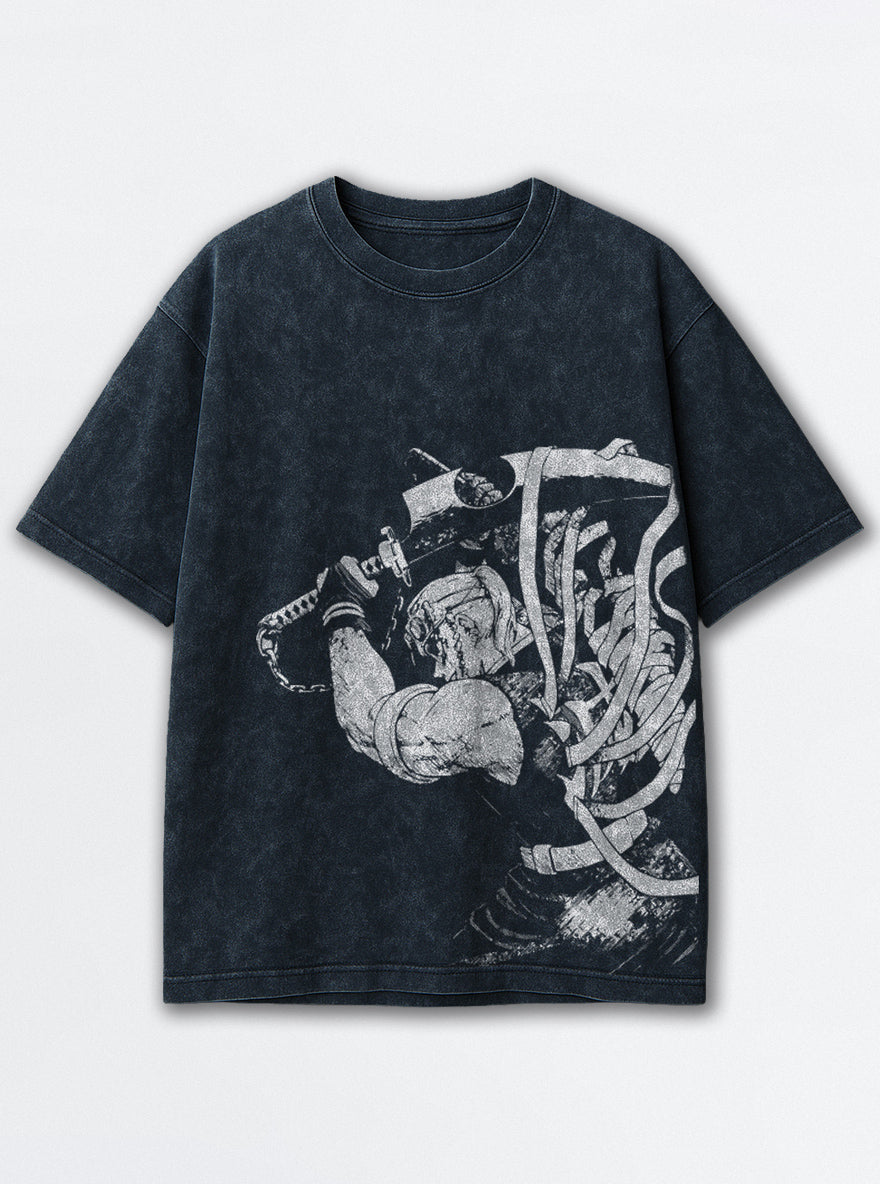 Tengen Uzui – Navy Blue T-Shirt – mockup | Demon Slayer