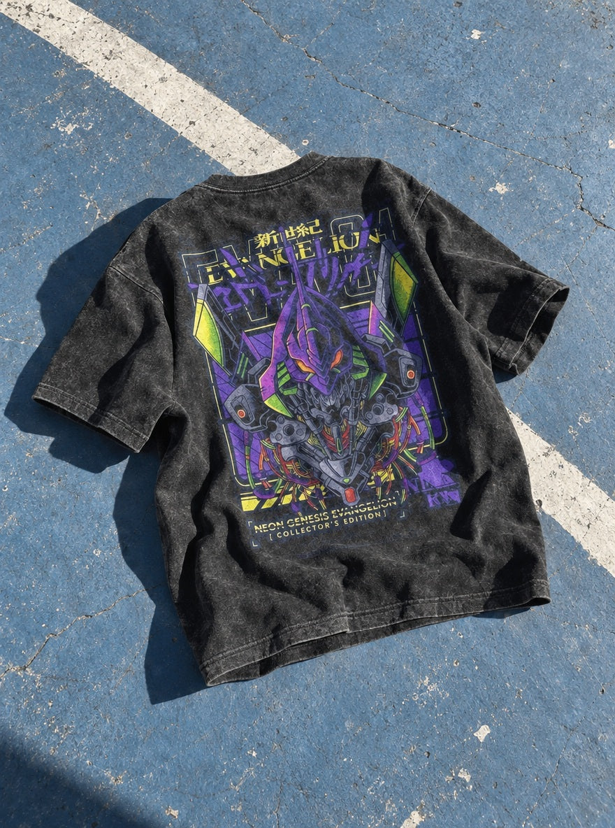 Unit-01 Collector's Edition – T-Shirt – flat-lay | Neon Genesis Evangelion