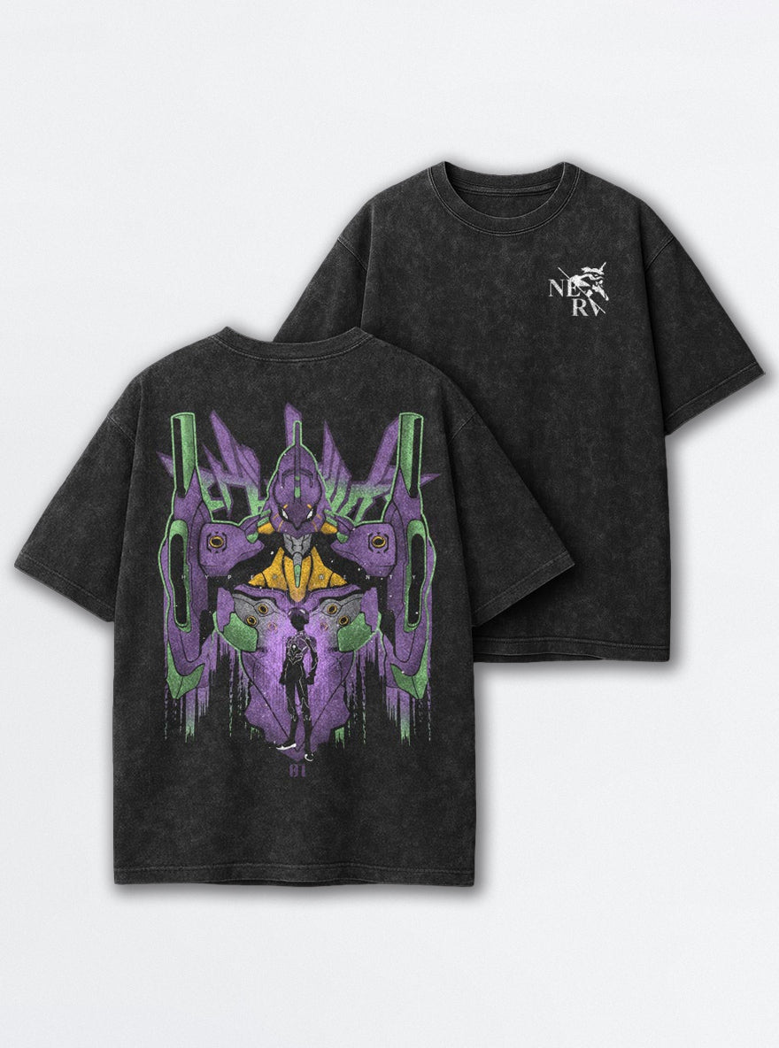 Shinji & Unit-01 – T-Shirt – mockup | Neon Genesis Evangelion