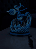 Noelle Silva Water Magic Mist Diffuser Figure – switching on with the remote, light and mist (animated) | Black Clover