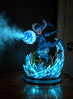 Noelle Silva Water Magic Mist Diffuser Figure – lit with mist in a room at night | Black Clover