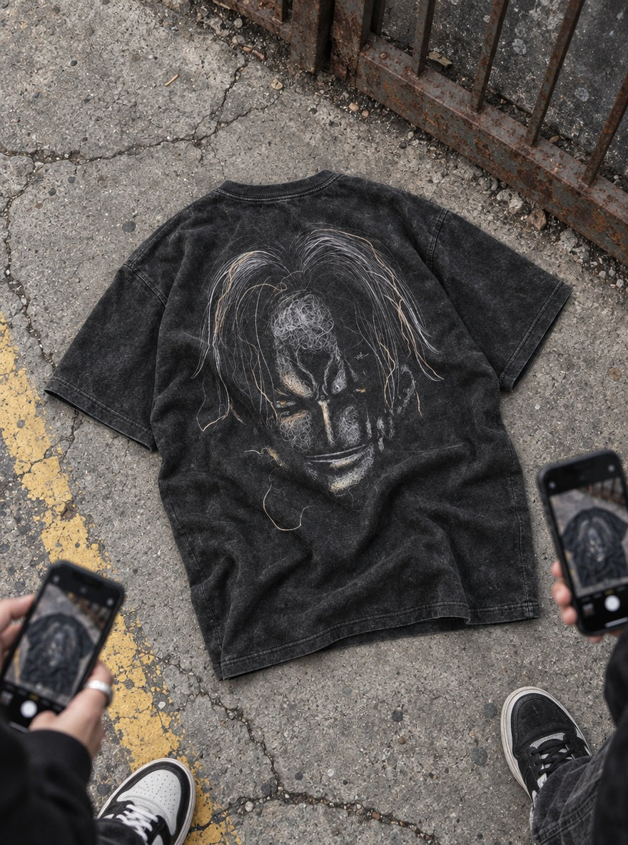 Shanks Sketch – T-Shirt – flat-lay | One Piece