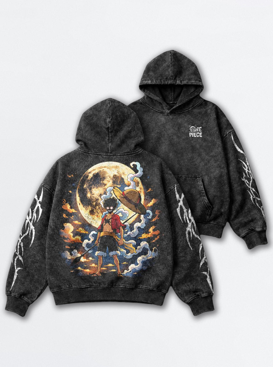 Luffy Full Moon – Hoodie – mockup | One Piece