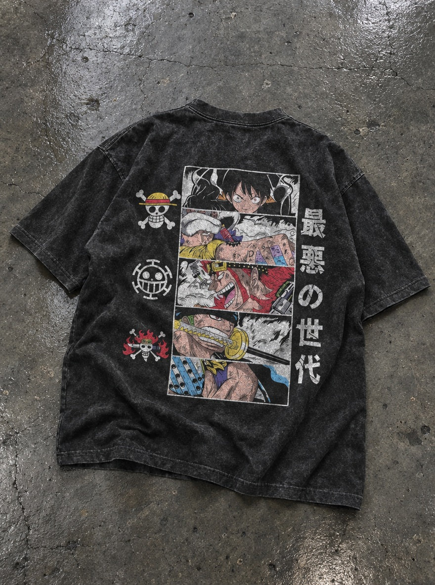 Worst Generation – T-Shirt – flat-lay | One Piece