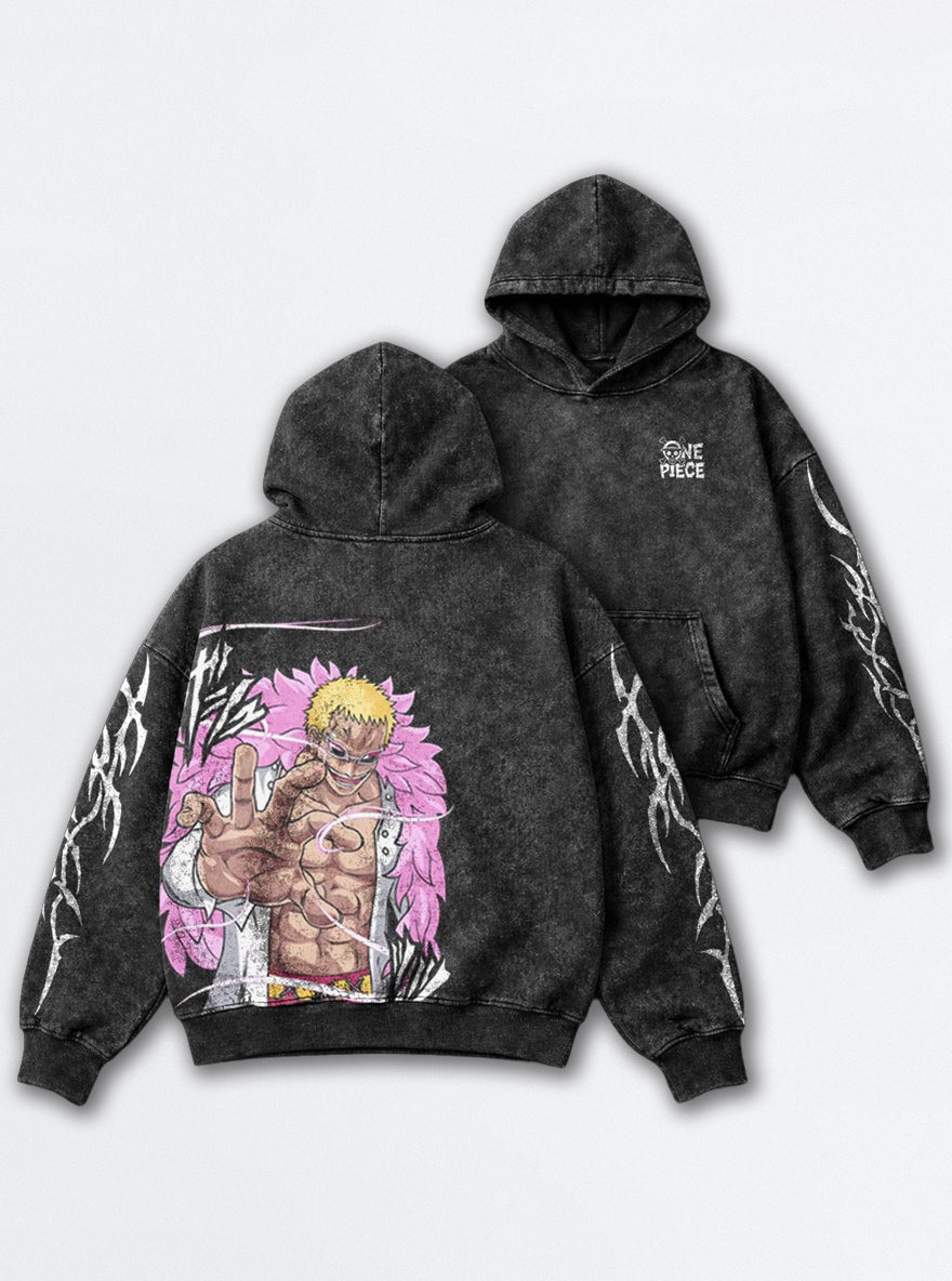 Doflamingo Puppeteer – Hoodie – mockup | One Piece