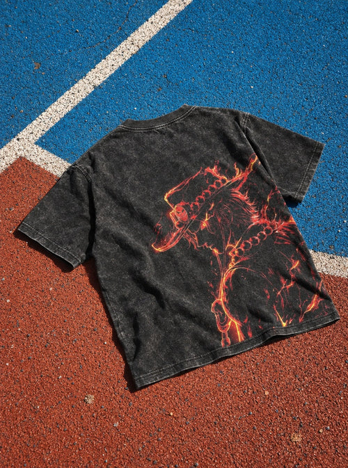 Ace Blaze – T-Shirt – flat-lay | One Piece