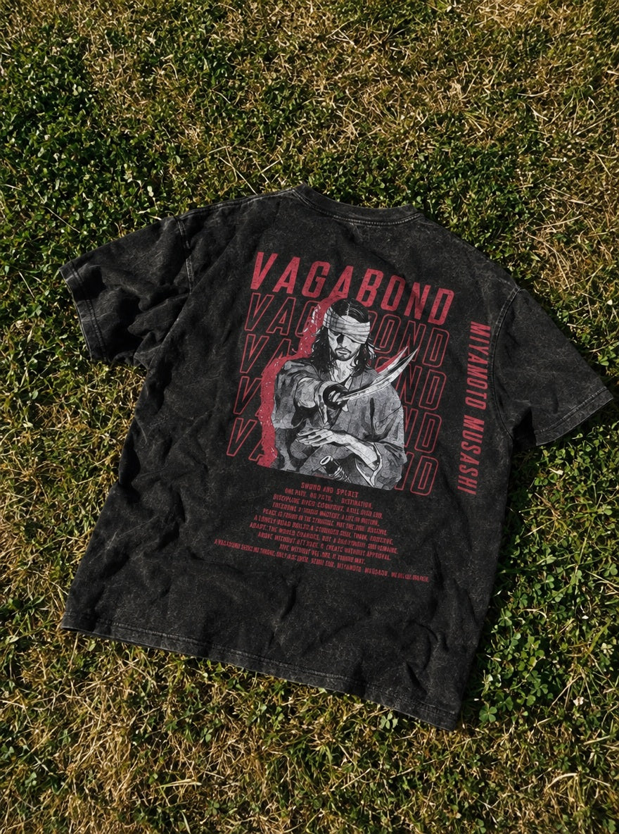 Musashi Red Echo – T-Shirt – flat-lay | Vagabond