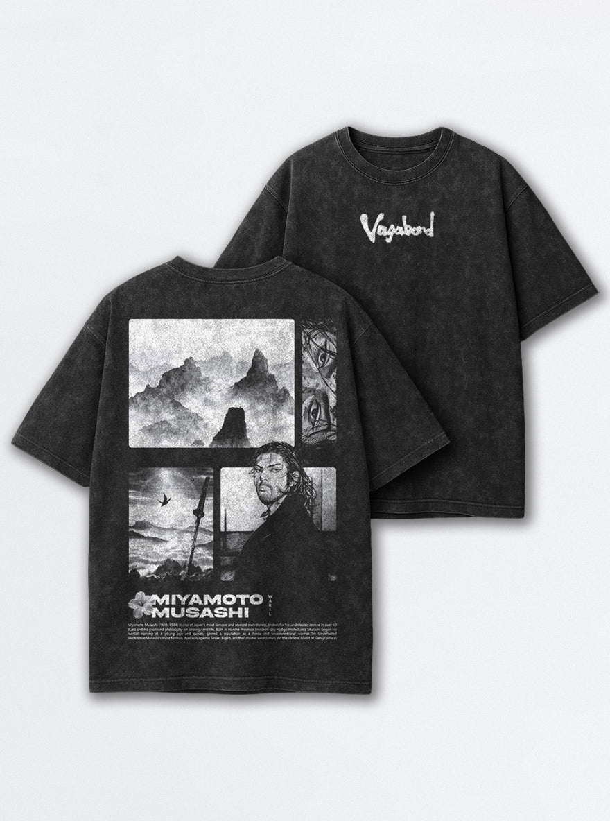 Musashi Ink Mountains – T-Shirt – mockup | Vagabond