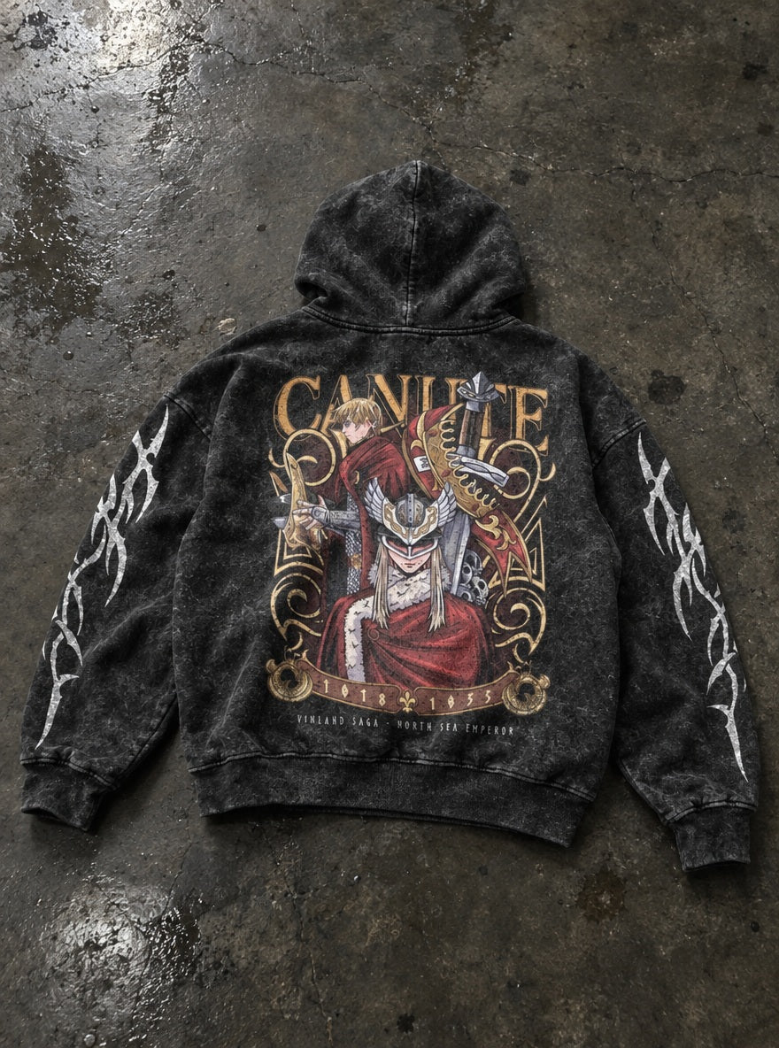 King Canute – Hoodie – flat-lay | Vinland Saga