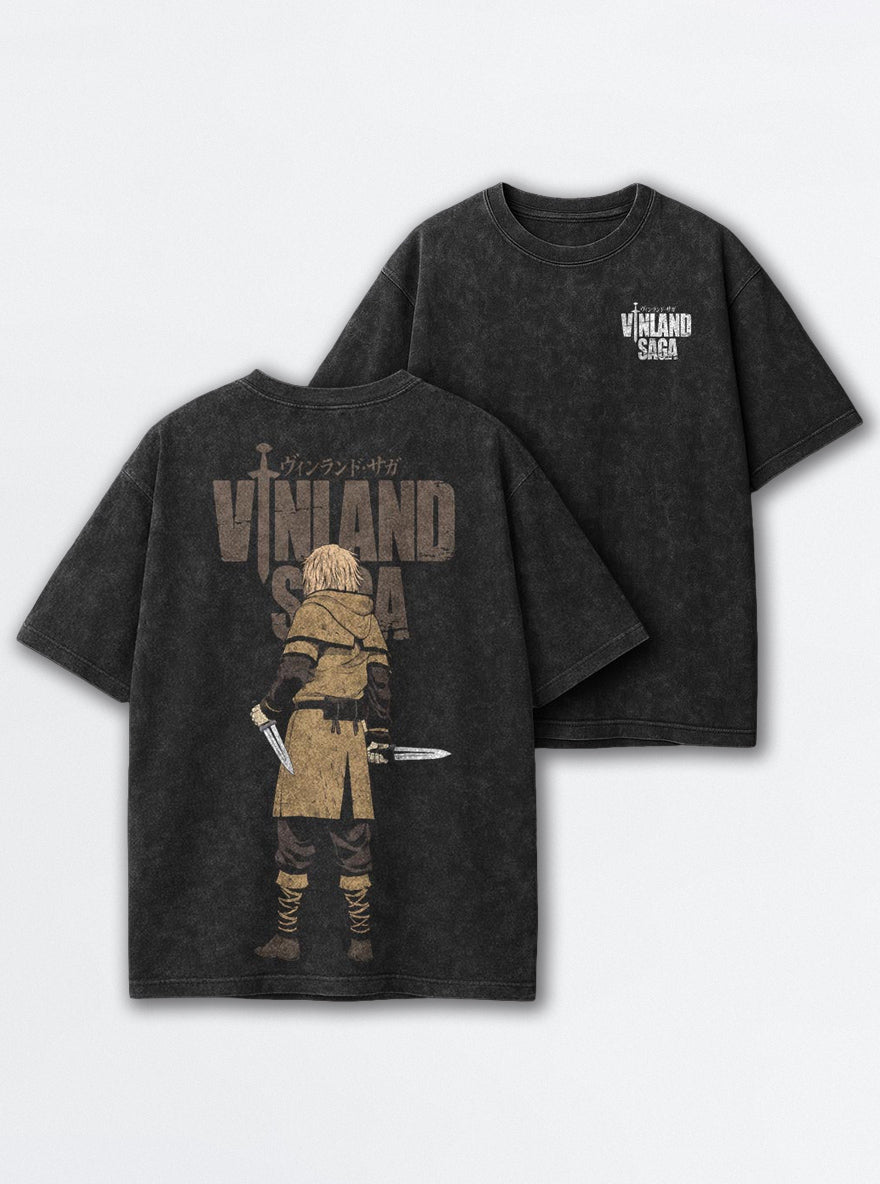 Thorfinn Twin Daggers – T-Shirt – mockup | Vinland Saga