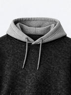 Bloodied Yami – Black & Grey Hoodie – hood close-up | Black Clover
