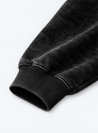 Bloodied Yami – Black & Grey Hoodie – cuff close-up | Black Clover