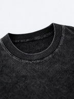 Gyomei Tears – Black T-Shirt – neckline close-up | Demon Slayer
