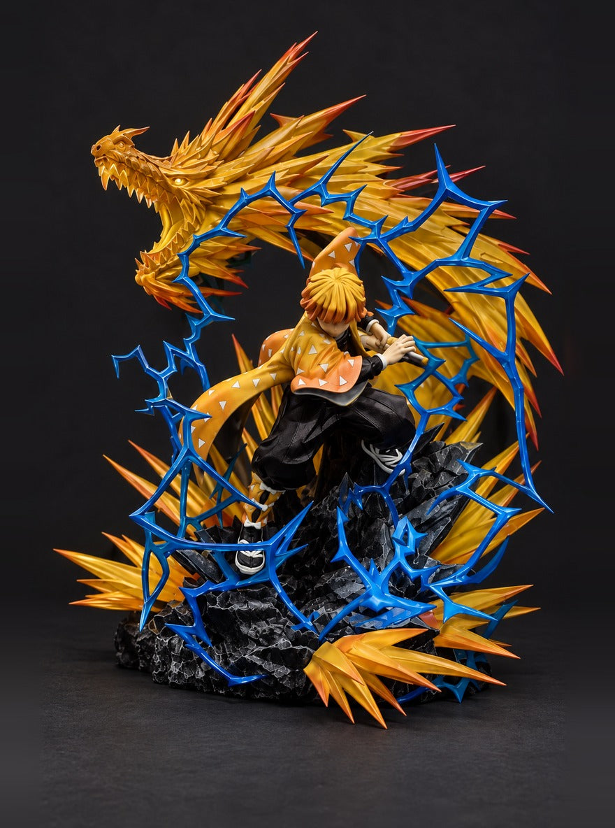Zenitsu Thunder Dragon Mist Diffuser Figure – front view | Demon Slayer
