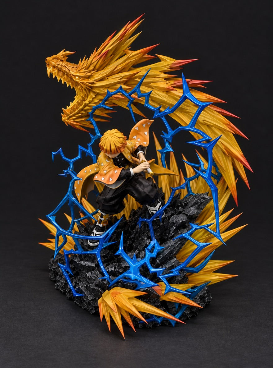 Zenitsu Thunder Dragon Mist Diffuser Figure – right side view | Demon Slayer