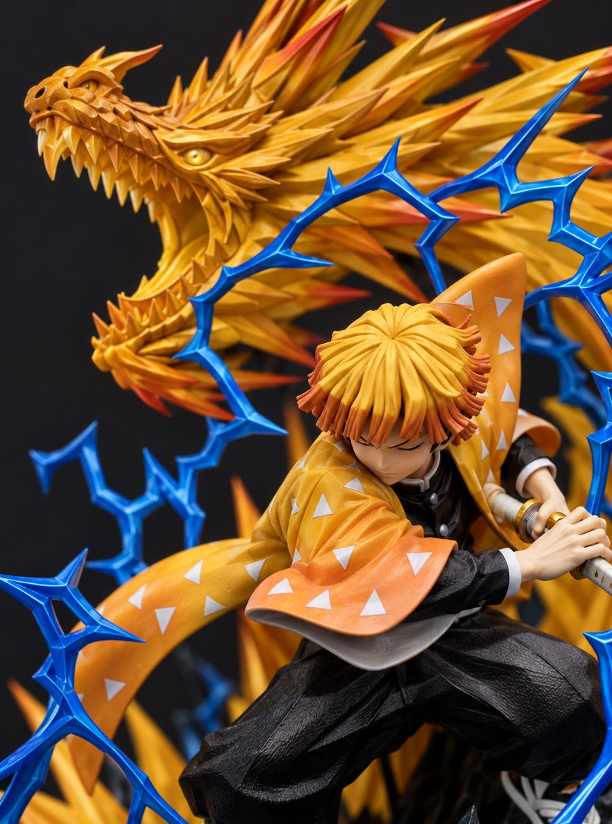 Zenitsu Thunder Dragon Mist Diffuser Figure – close-up | Demon Slayer
