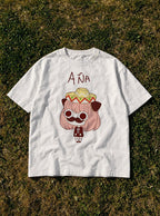 A A – White Tee – flat-lay | Meme Tees