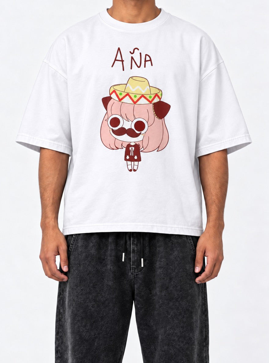 A A – White Tee – model shot | Meme Tees