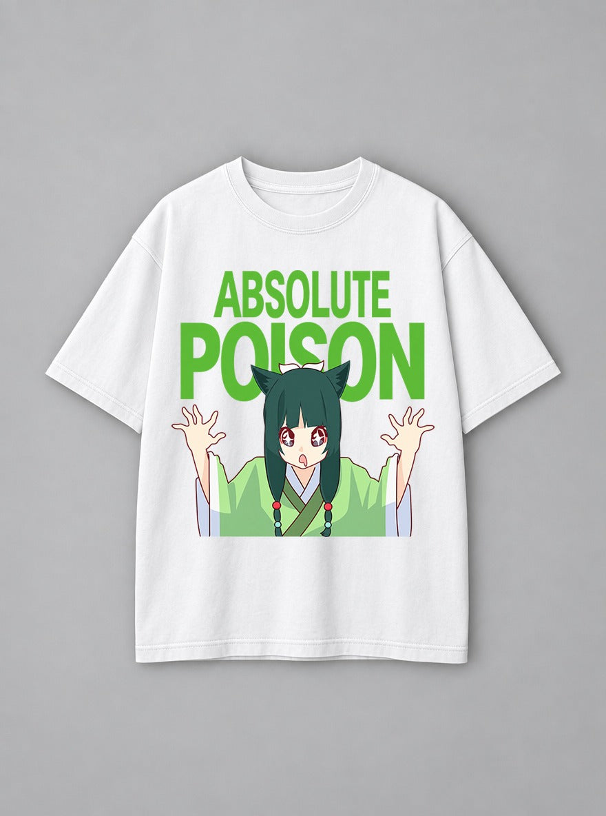 Absolute Poison – White Tee – mockup | Apothecary Diaries