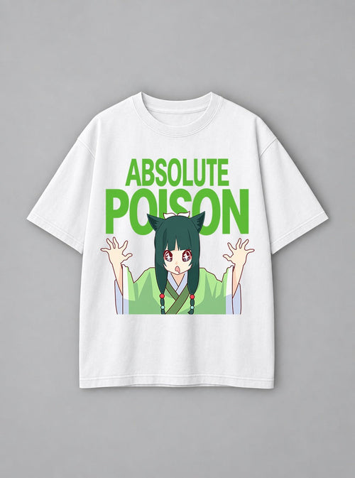 Absolute Poison – White Tee – mockup | Apothecary Diaries