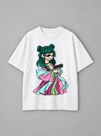 Deal With It Maomao – White Tee – mockup | Apothecary Diaries