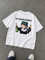 For Research Purposes – White Tee – flat-lay | Apothecary Diaries