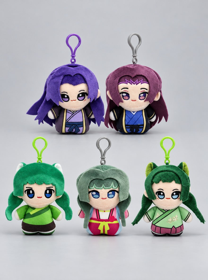 Jinshi & Maomao Plush Keychains – Set of All 5 – all five plushies | Apothecary Diaries