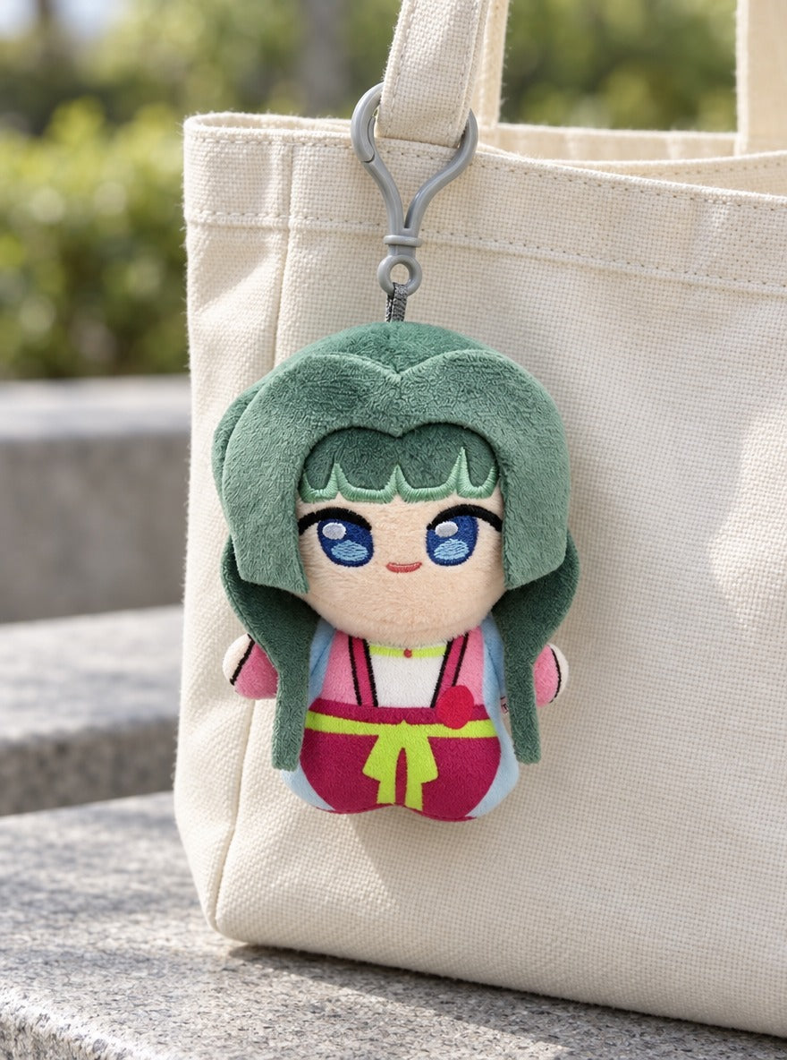 Jinshi & Maomao Plush Keychains – Maomao – Pink Dress – on a tote bag | Apothecary Diaries
